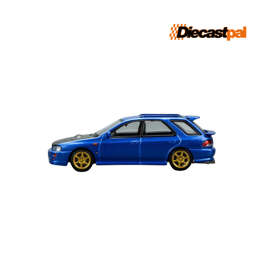 Motor Helix Subaru Impreza Wagon WRX STI GF8 World Rally Blue 1/64