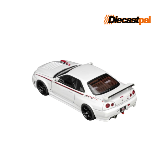 Motor Helix Nissan Skyline GT-R (R34) NISMO White Pearl 1/64