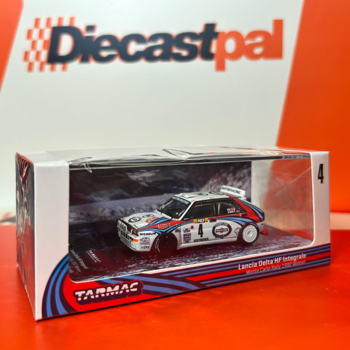 Tarmac Works Lancia Delta HF Integrale Monte Carlo Rally 1992 1/64