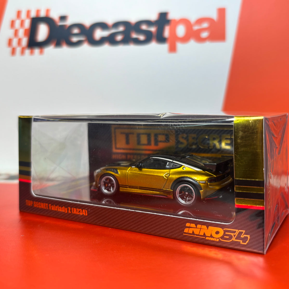 Inno Nissan Fairlady Z RZ34 Top Secret Gold 1/64