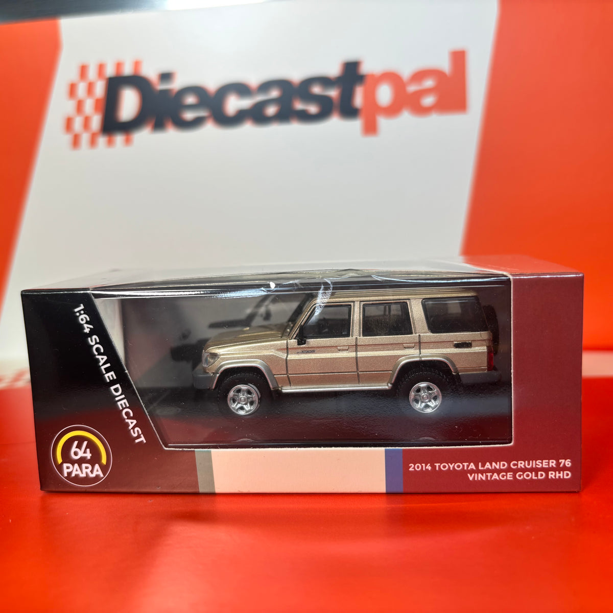 Para64 Toyota Prado Land Cruiser 76 2014 1/64 Vintage Gold