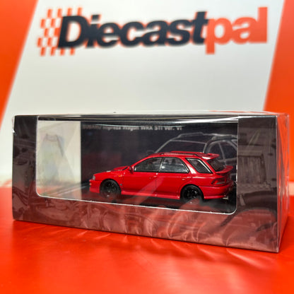Motor Helix Subaru Impreza Wagon WRX STI GF8 Red 1/64