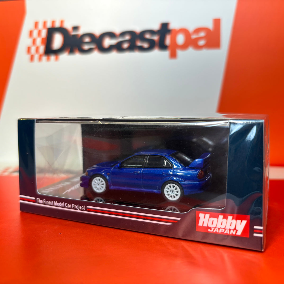 Hobby Japan Mitsubishi Lancer Evolution VI Tommi Mäkinen Carna Blue 1/64