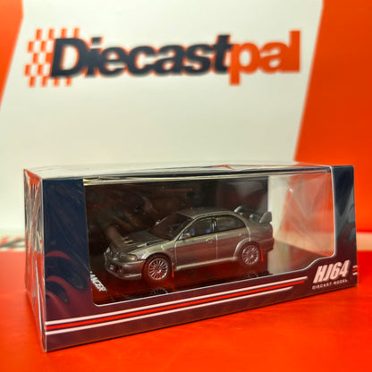 Hobby Japan Mitsubishi Lancer Evolution VI (CP9A) with Mud Flap Satellite Silver 1/64
