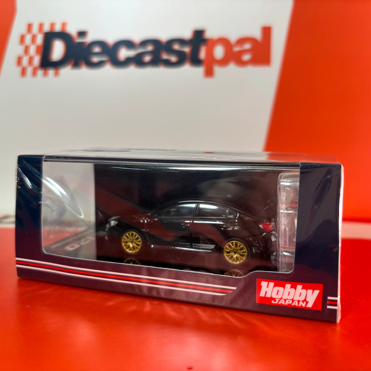 Hobby Japan Subaru WRX Final Edition with Engine Black 1/64