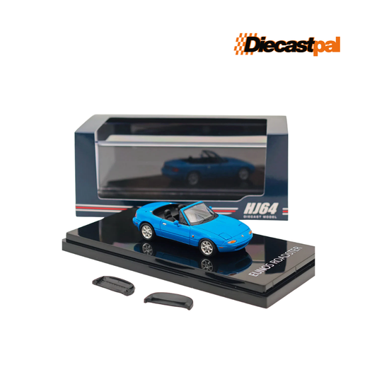Hobby Japan Mazda MX-5 NA with Tonneau Cover Mariner Blue 1/64