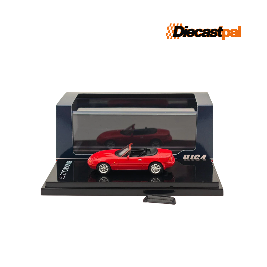 Hobby Japan Mazda MX-5 NA with Tonneau Cover Classic Red 1/64