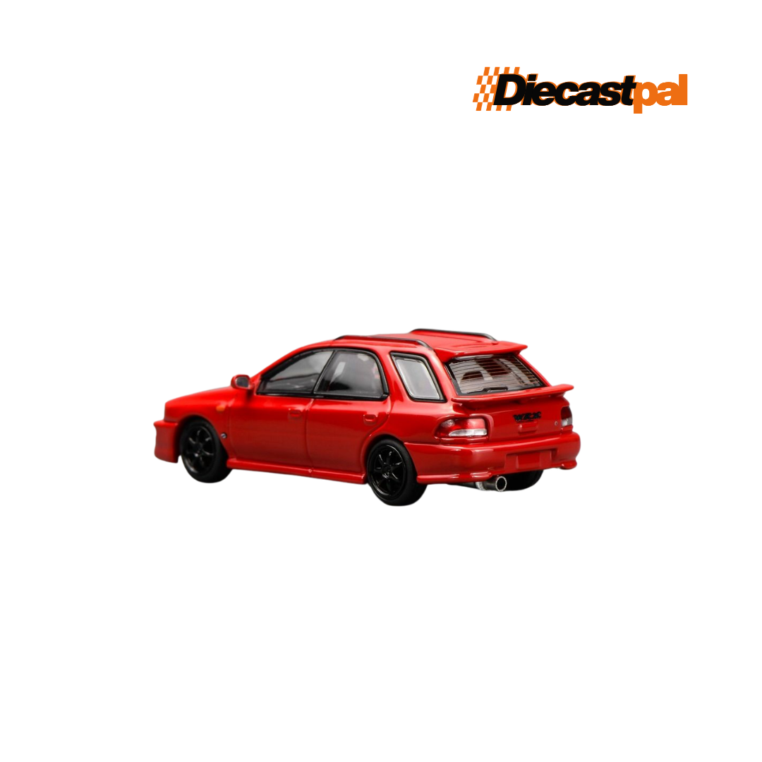 Motor Helix Subaru Impreza Wagon WRX STI GF8 Red 1/64