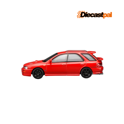 Motor Helix Subaru Impreza Wagon WRX STI GF8 Red 1/64