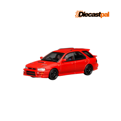 Motor Helix Subaru Impreza Wagon WRX STI GF8 Red 1/64