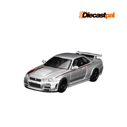 Motor Helix Nissan Skyline GT-R (R34) NISMO Customized Sonic Silver Metallic 1/64