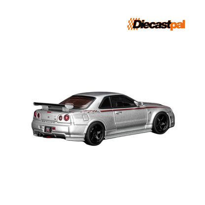 Motor Helix Nissan Skyline GT-R (R34) NISMO Customized Sonic Silver Metallic 1/64
