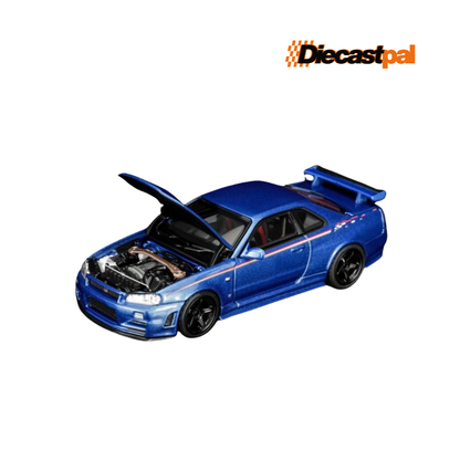 Motor Helix Nissan Skyline GT-R (R34) NISMO Customized Bayside Blue 1/64
