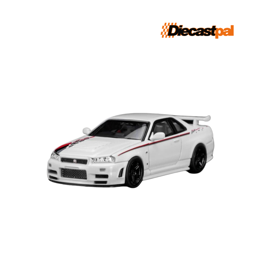 Motor Helix Nissan Skyline GT-R (R34) NISMO White Pearl 1/64