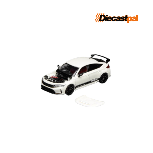 Motor Helix Honda Civic Type R FL5 1/64 HKS Livery Championship White