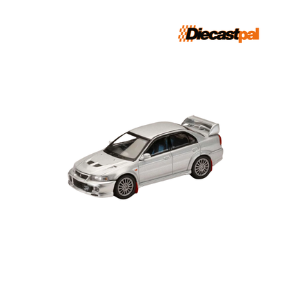 Hobby Japan Mitsubishi Lancer Evolution VI (CP9A) with Mud Flap Satellite Silver 1/64