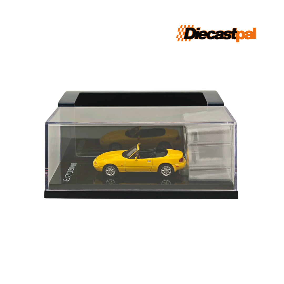 Hobby Japan Mazda MX-5 NA with Tonneau Cover Sunburst Yellow 1/64