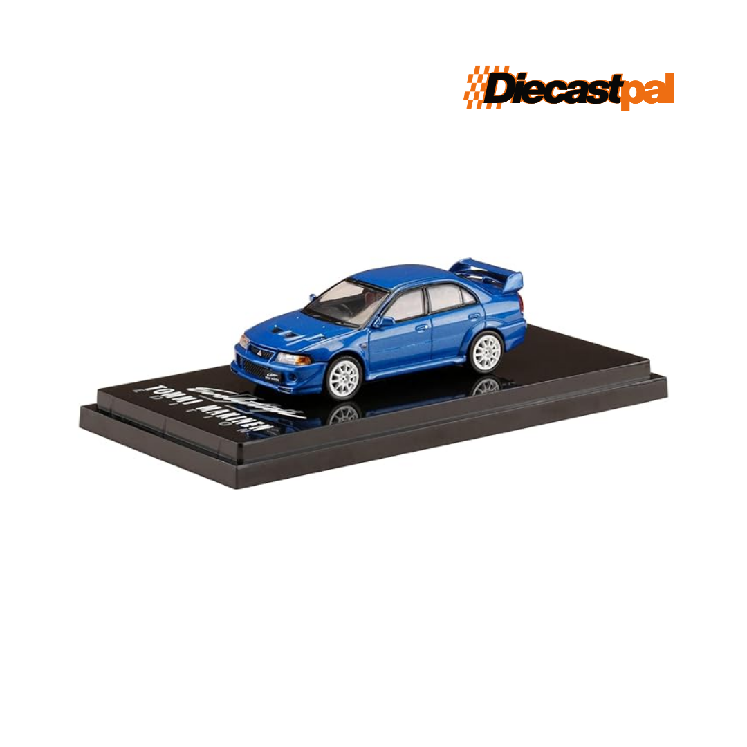Hobby Japan Mitsubishi Lancer Evolution VI Tommi Mäkinen Carna Blue 1/64