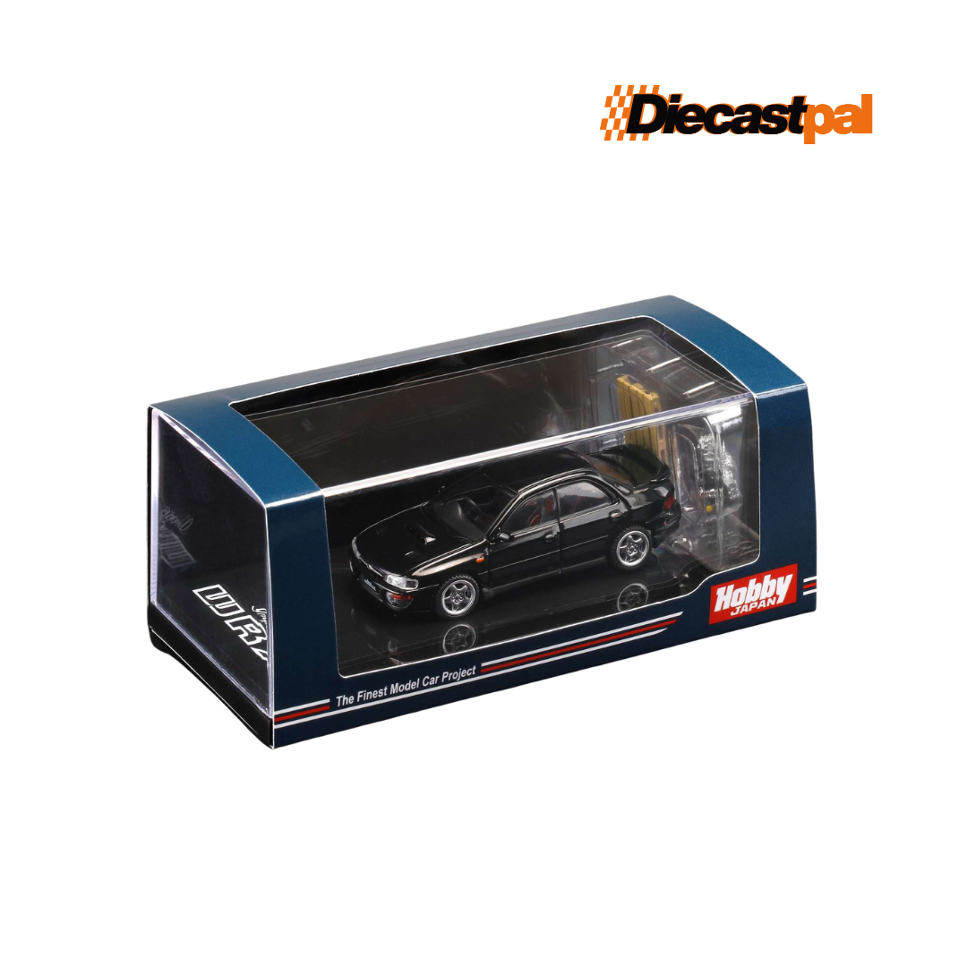 Hobby Japan Subaru Impreza WRX GC8 with Engine Display Black Mica 1/64