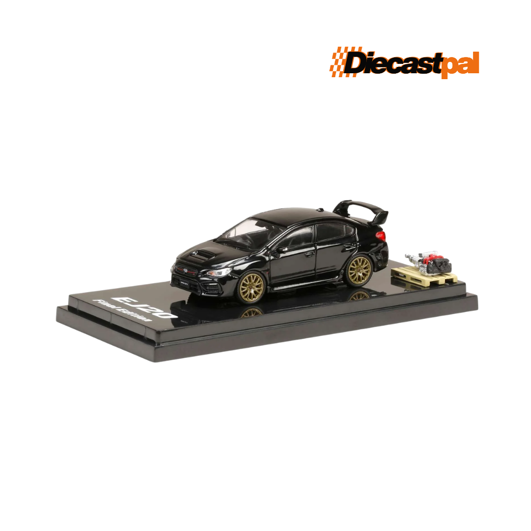 Hobby Japan Subaru WRX Final Edition with Engine Black 1/64