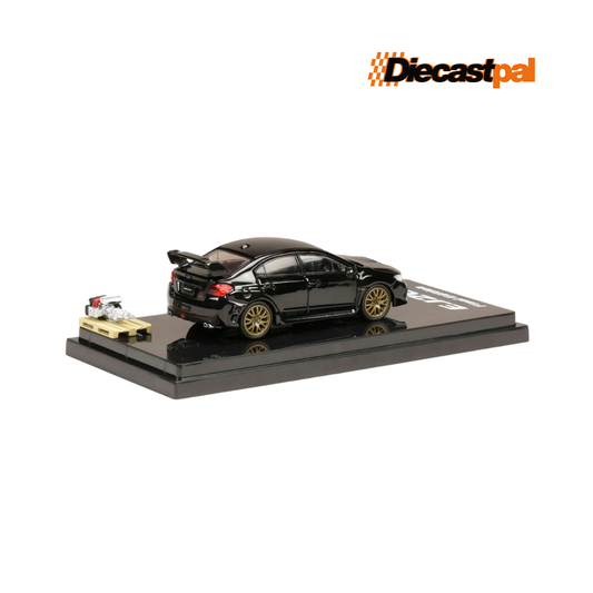 Hobby Japan Subaru WRX Final Edition with Engine Black 1/64