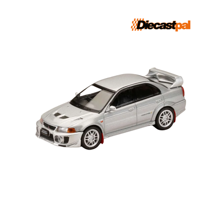 Hobby Japan Mitsubishi Lancer GSR Evolution V (CP9A) Satellite Silver 1/64